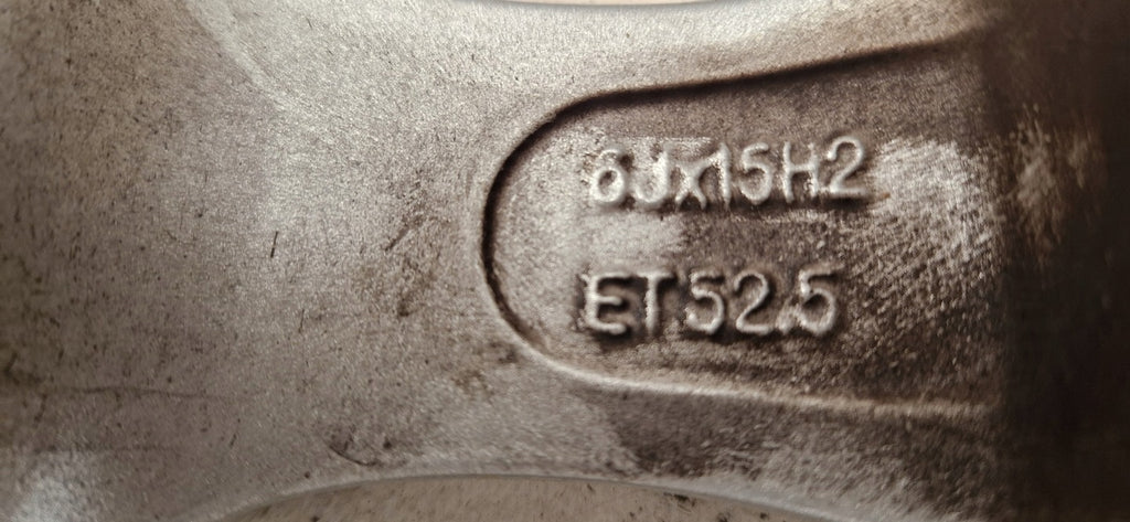 1x Alufelge 15 Zoll 6.0" 4x108 52 5ET Silber XS4J-GA 1077167 Ford Focus