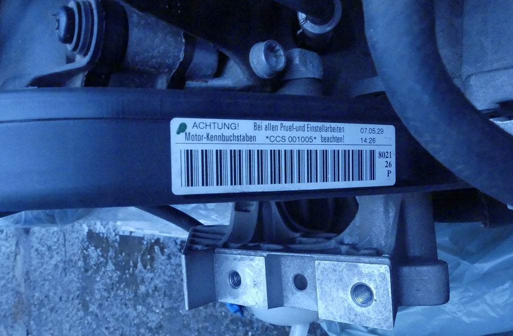 Motor VW Golf I CCS 1.9 TDI 90PS 66kW 7TKm 2008 Benzin Engine Komplett