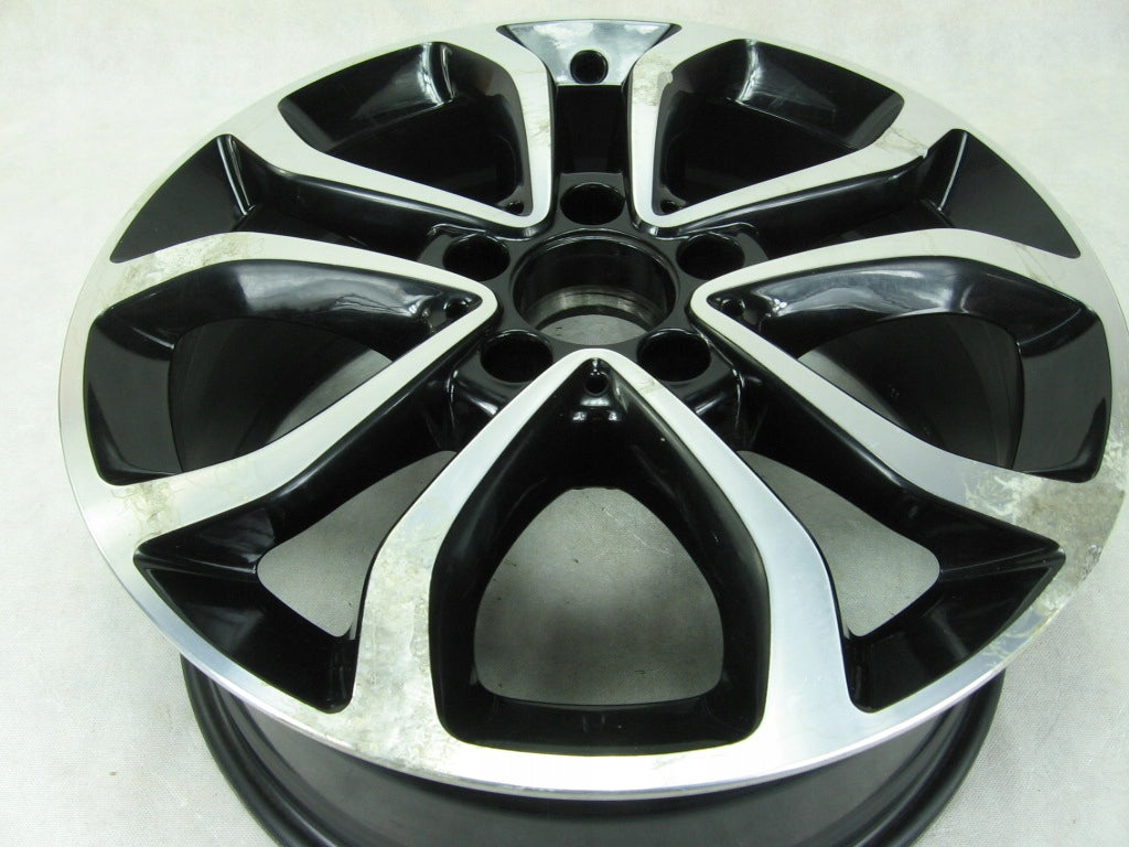 1x Alufelge 17 Zoll 7.0" 5x112 48,5ET Glanz Schwarz A2054010200 Mercedes-Benz