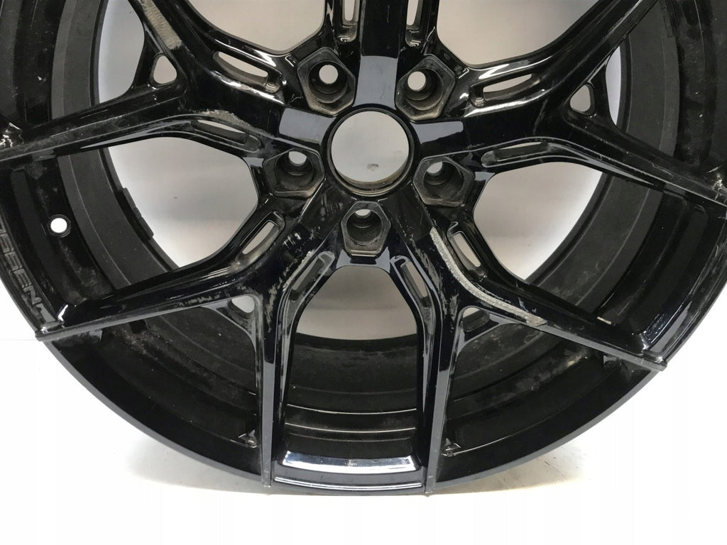 1x Alufelge 20 Zoll 9.5" 5x120 16ET Matt Schwarz Mg Rim Wheel FEL6756044777oe