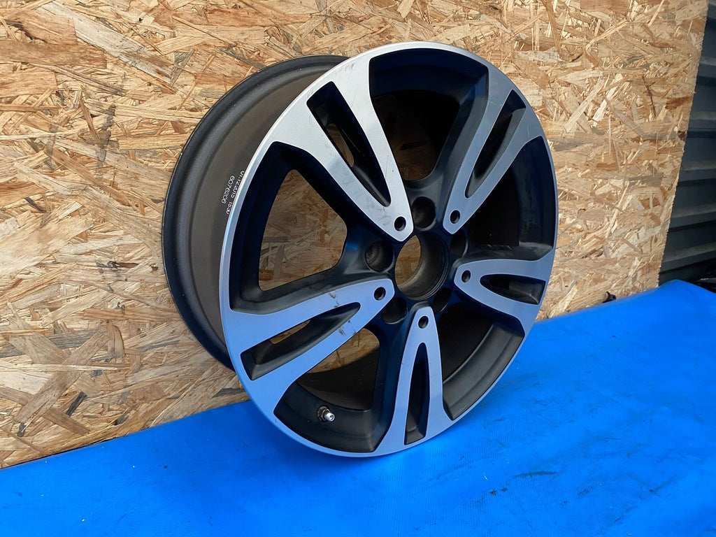 1x Alufelge 16 Zoll 6.5" 5x112 49ET Matt Schwarz A2464010000 Mercedes-Benz FEL8551180069ge