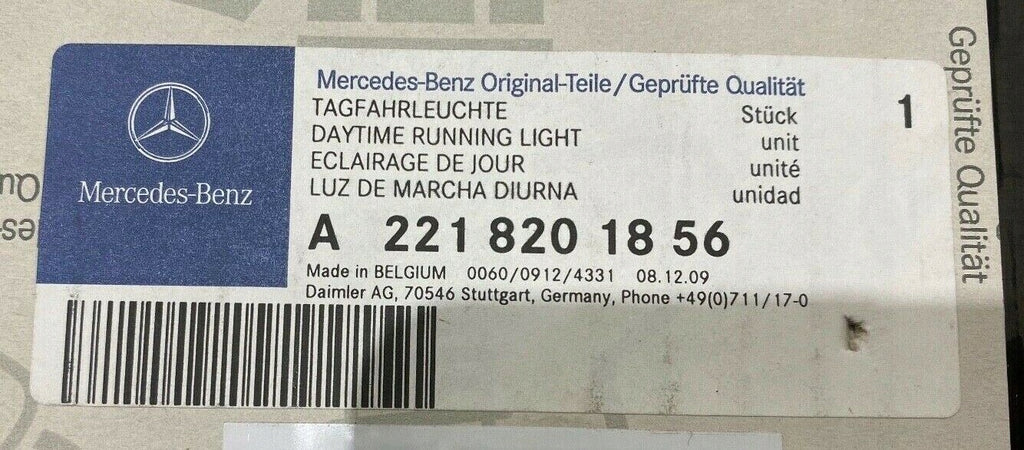 Frontscheinwerfer Mercedes-Benz A2218201856 Halogen Rechts Headlight