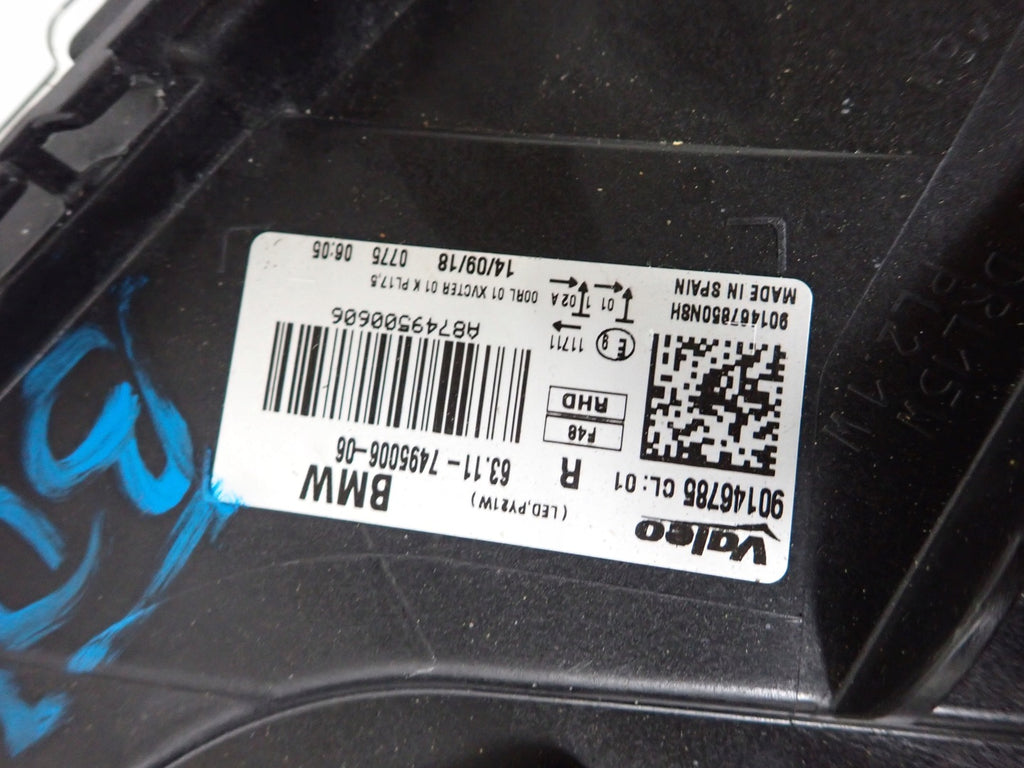 Frontscheinwerfer BMW X1 F48 6311-2707376-01 LED Rechts Scheinwerfer Headlight SCH6071005609ag