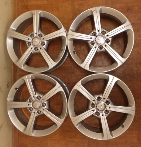 4x Alufelge 17 Zoll 6.5" 5x112 44ET Glanz Silber A1774011200 Mercedes-Benz W177 FEL8104307793jj