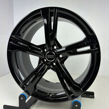 Load image into Gallery viewer, 1x Alufelge 20 Zoll 9.0" 5x112 40ET Glanz Schwarz 4N0071490 Audi Rim Wheel FEL7712865241yb