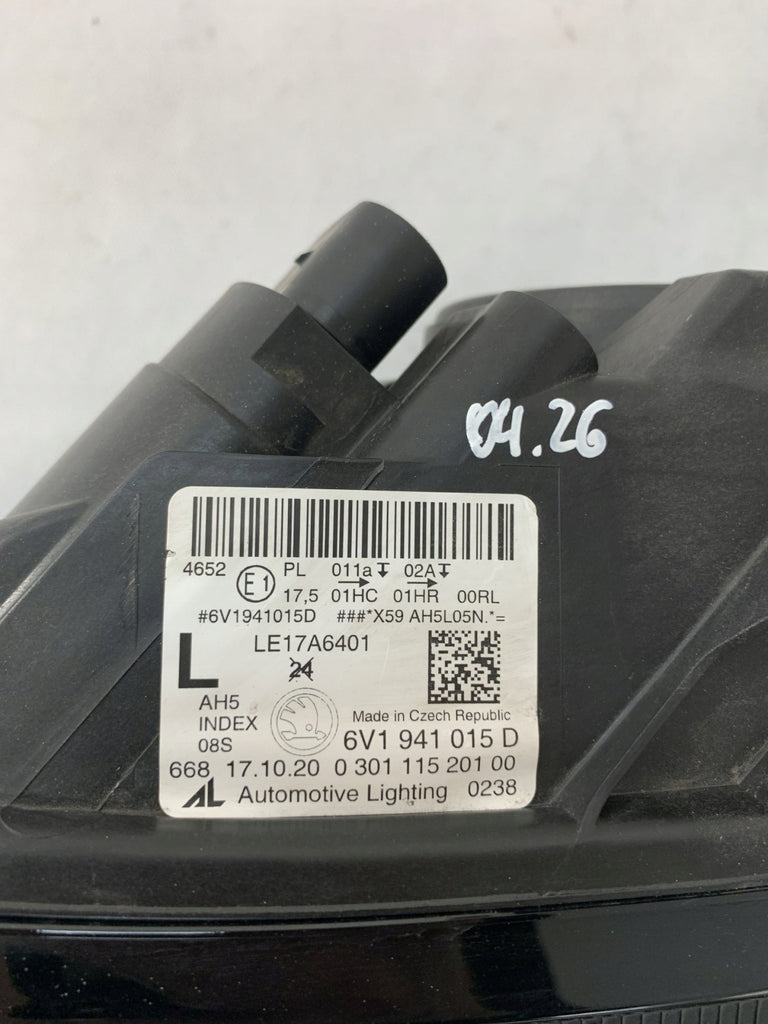 Frontscheinwerfer Skoda Fabia III 6V1941015D Links Scheinwerfer Headlight SCH3180946910kw