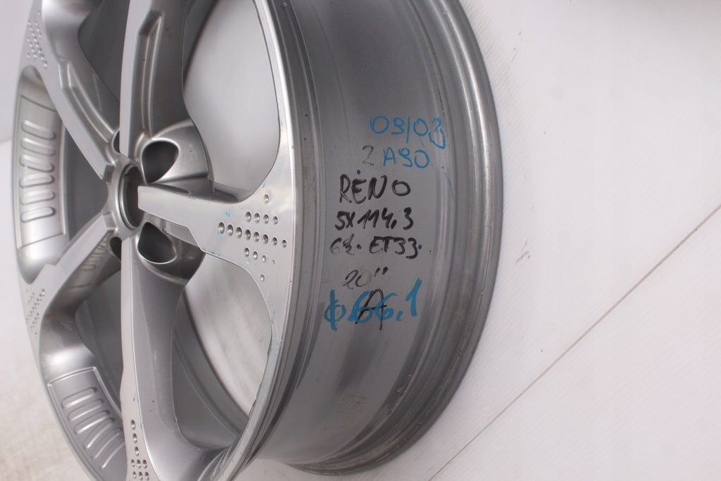 1x Alufelge 20 Zoll 6.5" 5x114.3 33ET Glanz Silber 403002486R Renault Rim Wheel FEL8767111388zq