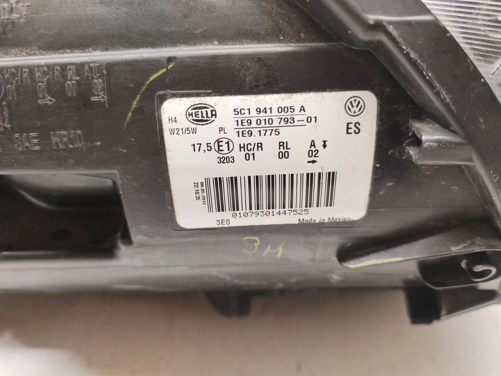 Frontscheinwerfer VW New Beetle 5C1941005A Halogen Links Scheinwerfer Headlight