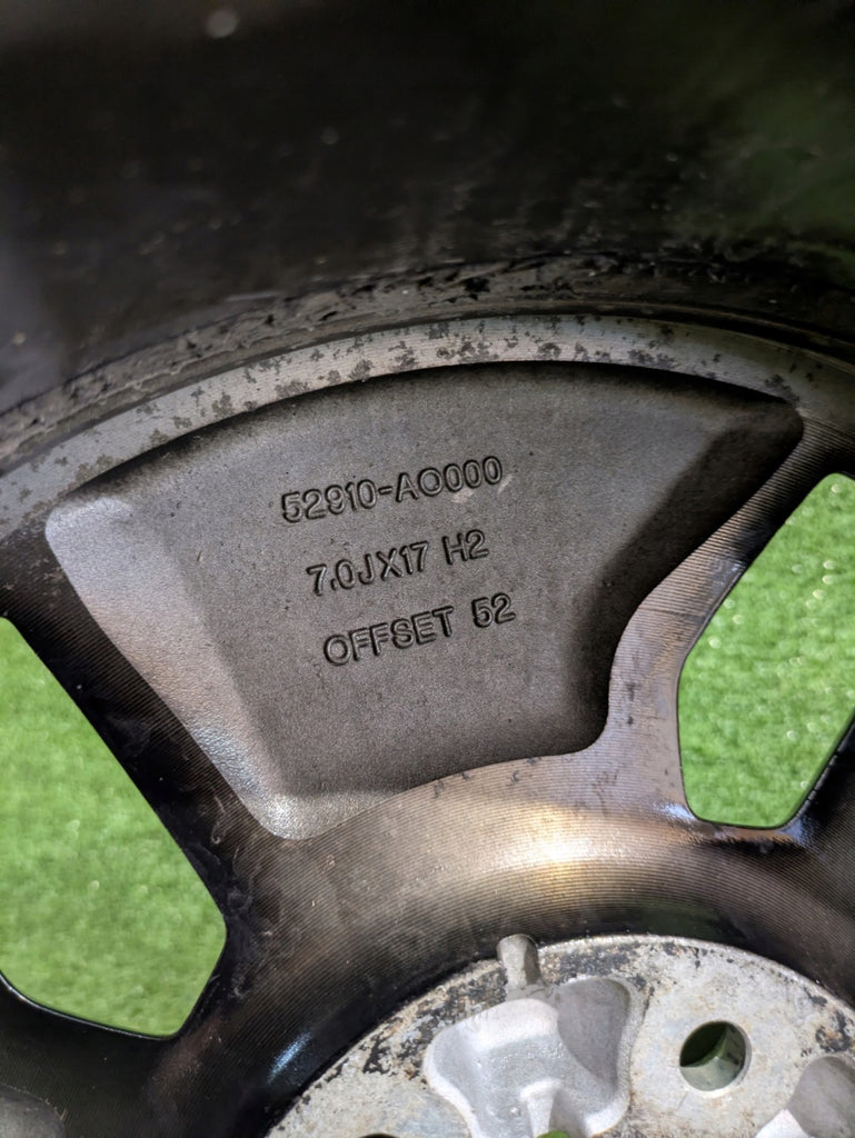 1x Alufelge 17 Zoll 7.0" 5x114.3 52ET Glanz Schwarz 52910-AO000 Kia Niro FEL8640219747dl