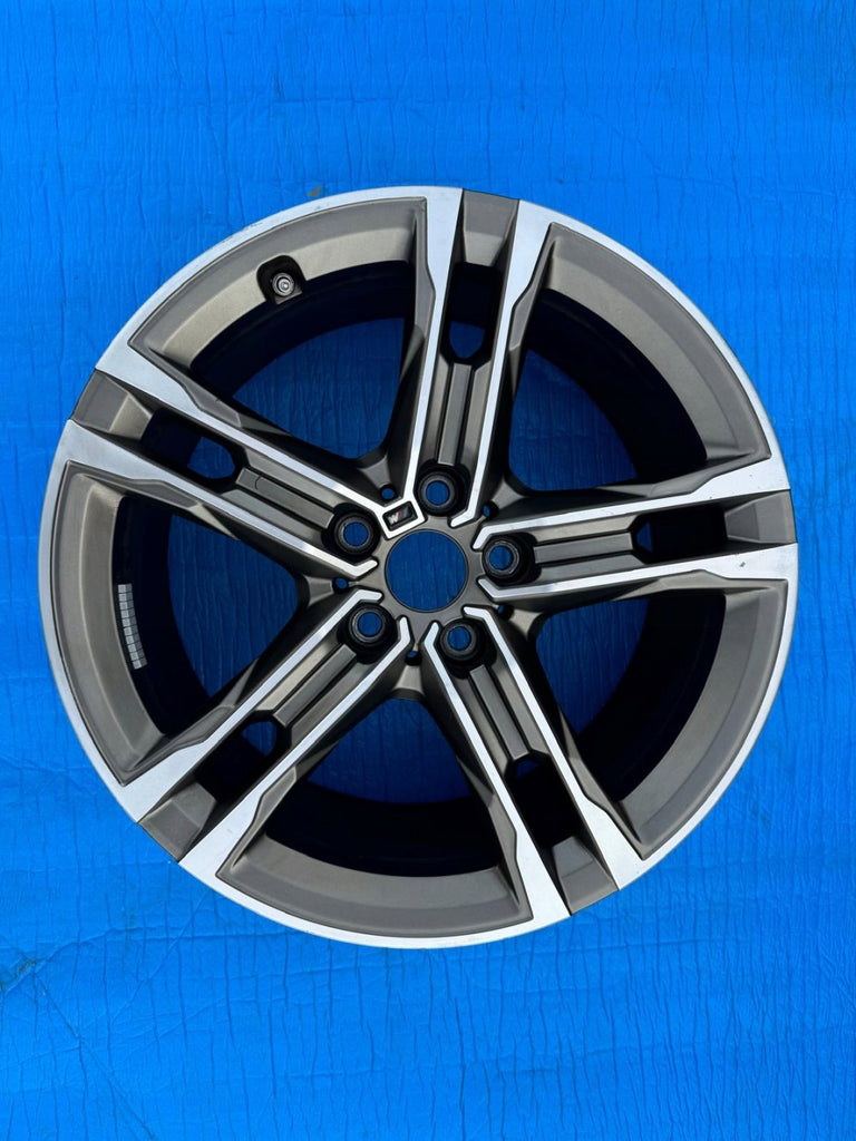 1x Alufelge 18 Zoll 8.0" 5x112 54ET Matt Schwarz 8053524 BMW 8 Rim Wheel FEL5181363704ja