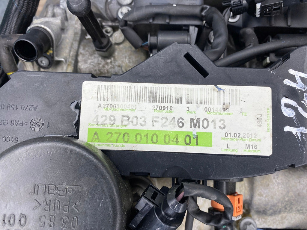 Motor Mercedes-Benz W246 M270910 1.6 CGI 84TKm 2012 Benzin Engine Komplett