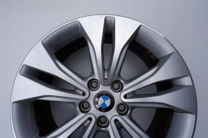 1x Alufelge 18 Zoll 7.5" 5x112 52ET Glanz Silber 6856068 BMW F39 F48 Rim Wheel FEL9235598558zo