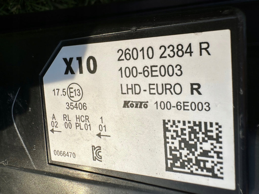 Frontscheinwerfer Renault Zoe 260102384R LED Rechts Scheinwerfer Headlight SCH1421816012aw