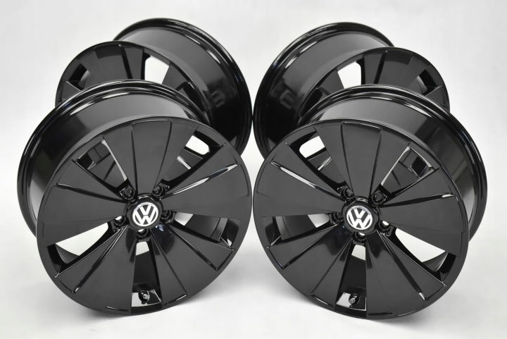 4x Alufelge 18 Zoll 8.0" 5x112 48ET Glanz Schwarz 5C0601025AK VW Beetle FEL3719889847zw