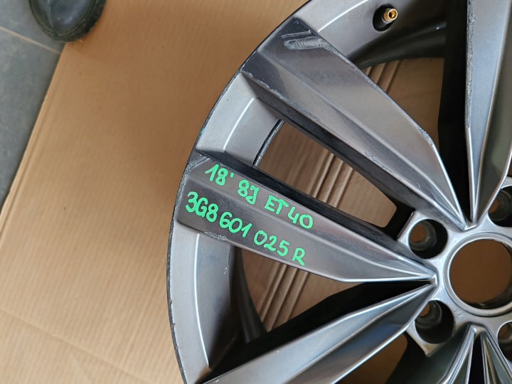 1x Alufelge 18 Zoll 8.0" 5x112 40ET Glanz 3G8601025AR VW Arteon Rim Wheel FEL1736897804hy