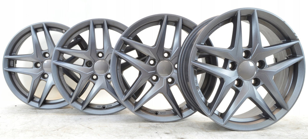 4x Alufelge 16 Zoll 6.5" 5x112 44ET Matt Grau 65644112566 Audi I Rim Wheel FEL5122308876dx