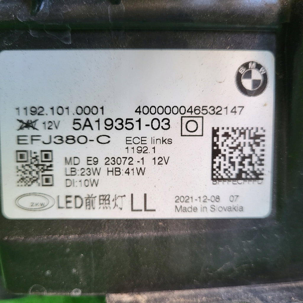 Frontscheinwerfer BMW 4 G22 G23 5A19351 Full LED Links Scheinwerfer Headlight SCH1919887912ff