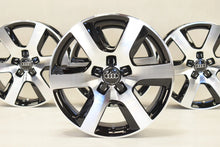 Laden Sie das Bild in den Galerie-Viewer, 4x Alufelge 17 Zoll 8.0" 5x112 39ET Glanz Schwarz 4G0601025BK Audi A6 C7 B8 FEL1195433021rx