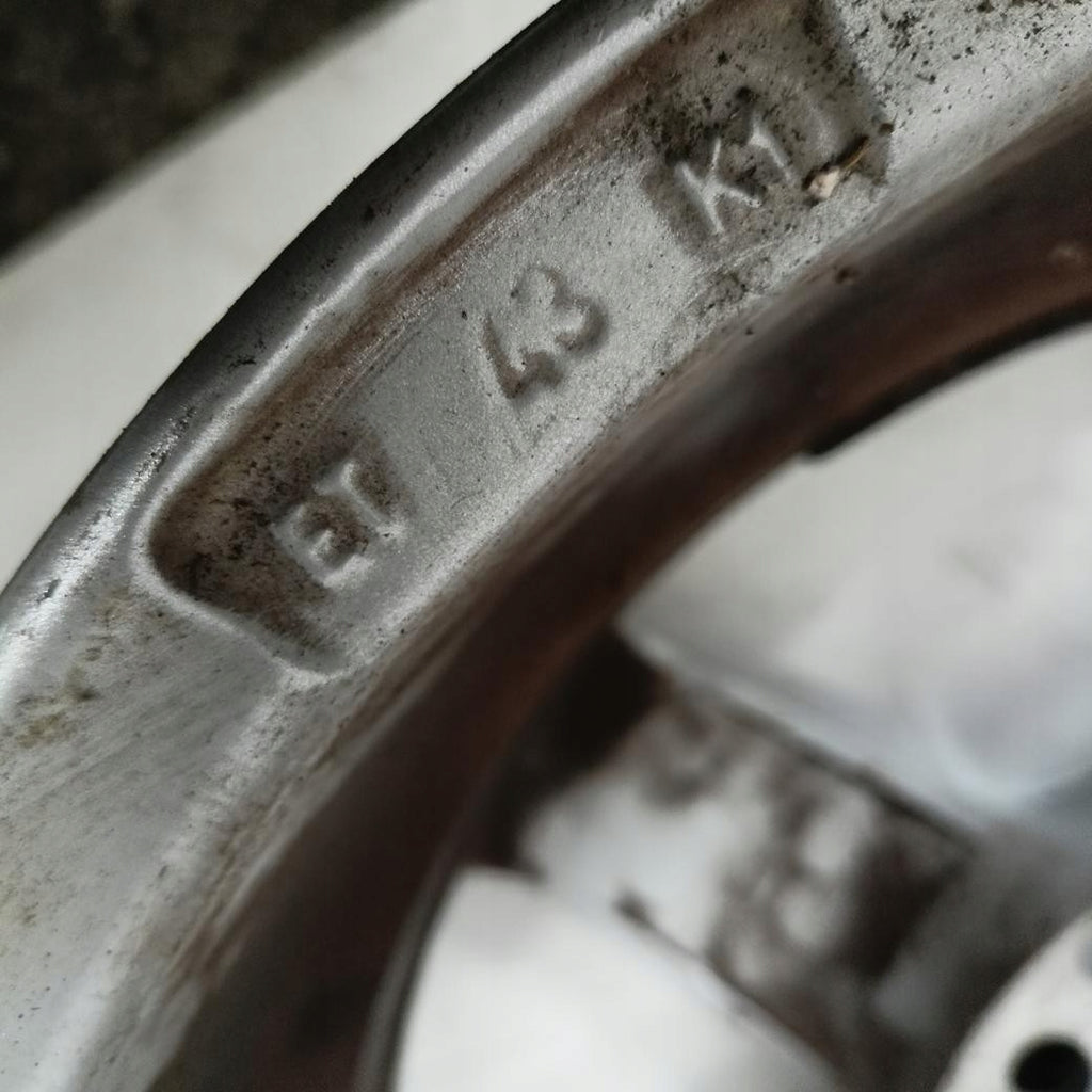 4x Alufelge 15 Zoll 6.0" 5x112 43ET Glanz Silber KBA52969 Audi I Rim Wheel FEL7977778342eo