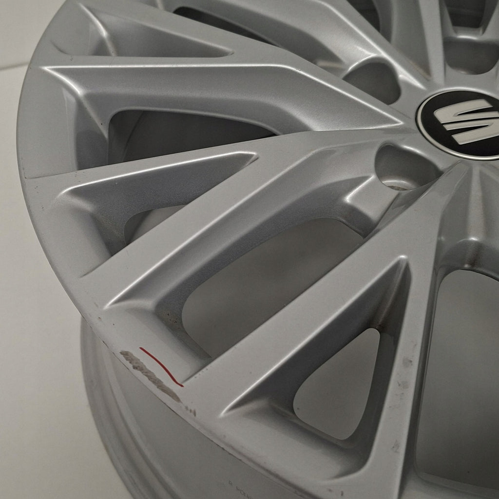 1x Alufelge 17 Zoll 7.5" 5x112 46ET Glanz Silber 5FA601025B Seat Leon Rim Wheel FEL3889020394nt