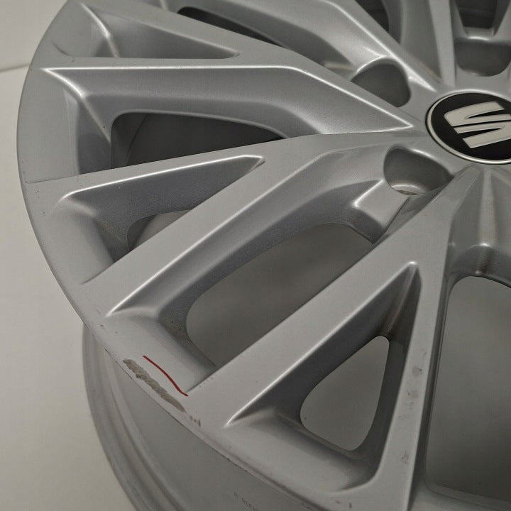 1x Alufelge 17 Zoll 7.5" 5x112 46ET Glanz Silber 5FA601025B Seat Leon Rim Wheel FEL3889020394nt