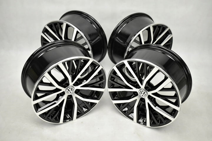 4x Alufelge 17 Zoll 7.5" 5x100 44ET Glanz Schwarz 6C0601025K VW Polo Rim Wheel FEL1672899425mt