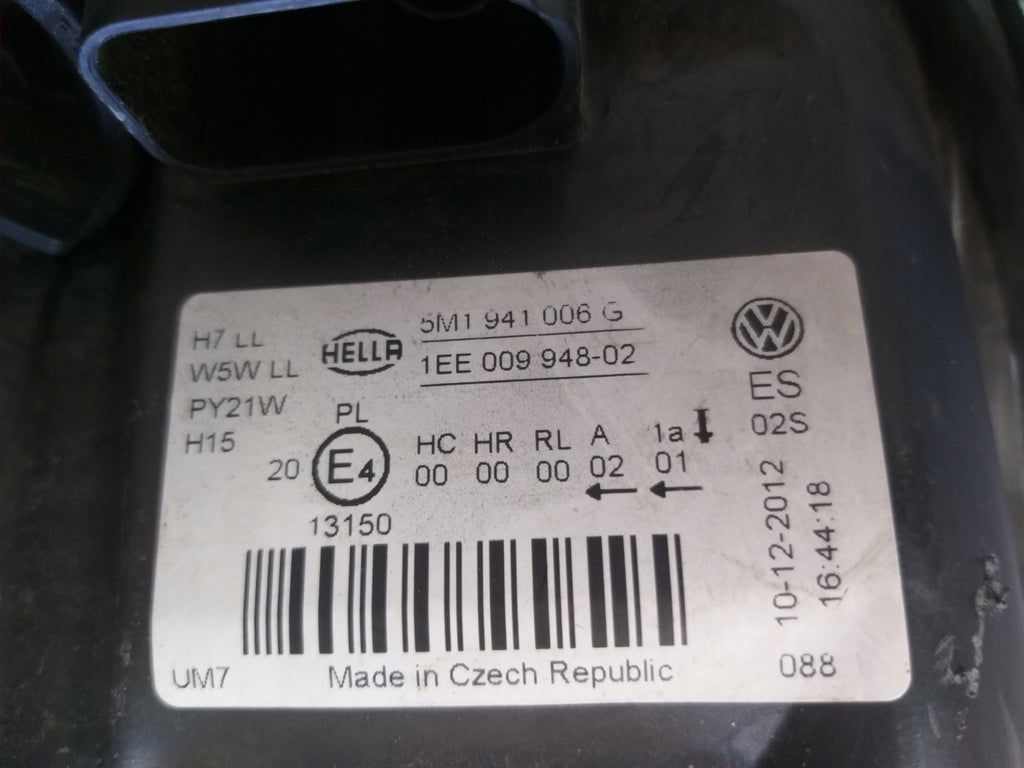 Frontscheinwerfer VW Golf VI Plus 5M1941006G Rechts Scheinwerfer Headlight SCH6510558378kw