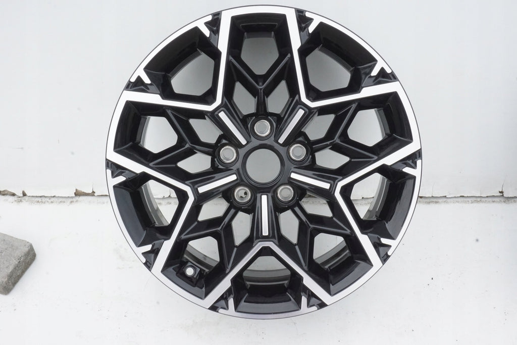 1x Alufelge 17 Zoll 7.0" 5x114.3 53ET Glanz Schwarz 52910-J7BA0 Kia Ceed