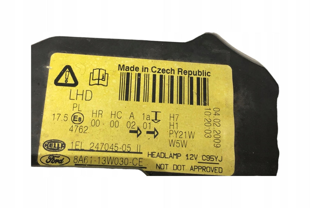 Frontscheinwerfer Ford Fiesta 8A61-13W030-CE Links Scheinwerfer Headlight SCH1832862354qj