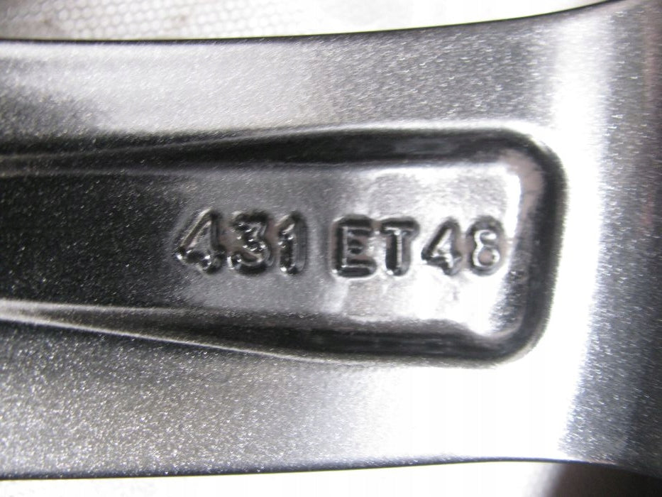 1x Alufelge 18 Zoll 7.5" 5x112 48ET Glanz Graphit 5E3601025AG Skoda Octavia