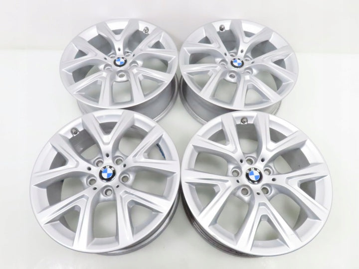 4x Alufelge 17 Zoll 6.5" 5x112 39ET Glanz Silber 6856076 BMW F39 X1 F48 FEL2412237320zg