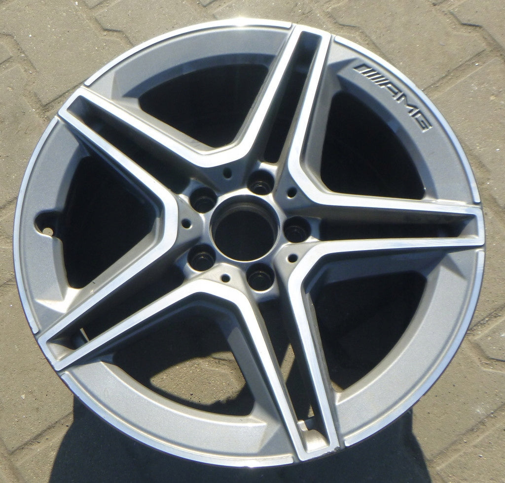 1x Alufelge 18 Zoll 7.5" 5x112 49ET Glanz Schwarz A1774011500 Mercedes-Benz FEL1781514450pq
