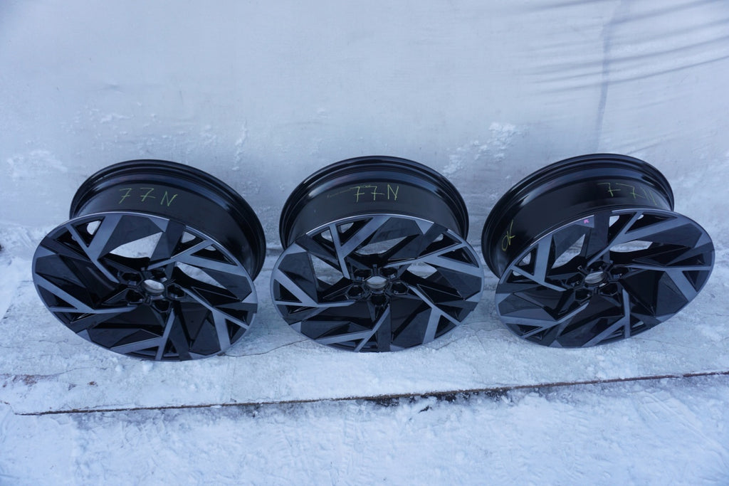 1x Alufelge 19 Zoll 7.5" 5x114.3 35ET Glanz Schwarz 403007989 Alpine II Captur FEL9098724499kg