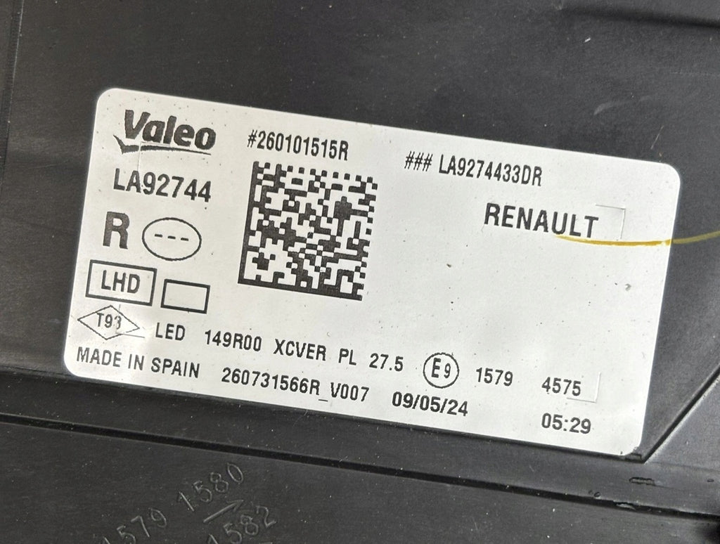 Frontscheinwerfer Renault 260101515R 260731566R LED Rechts Headlight