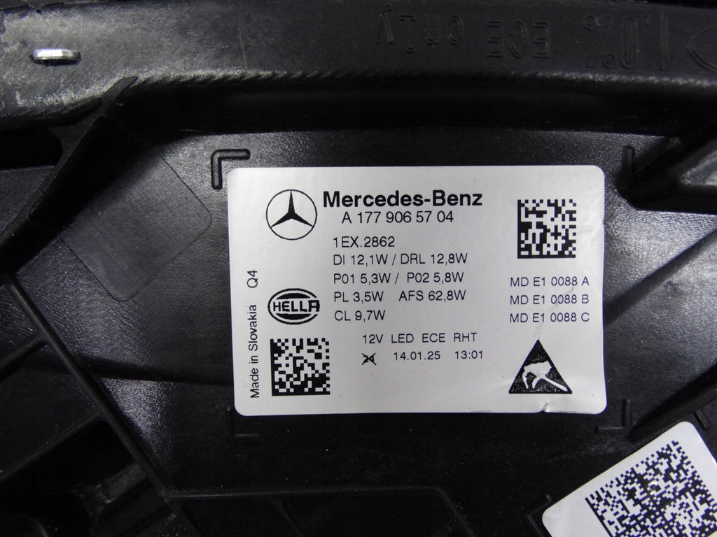 Frontscheinwerfer Mercedes-Benz W177 A1779065704 LED Links Headlight SCH5436912748rq