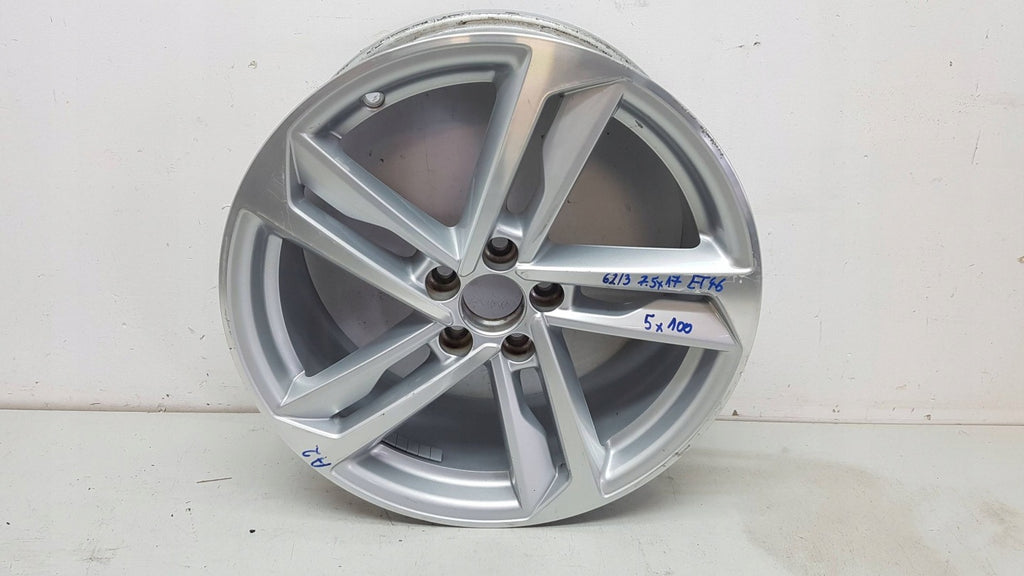 1x Alufelge 17 Zoll 7.5" 5x100 46ET Glanz Silber 82A601025K Audi A1 Rim Wheel FEL7617295702tf