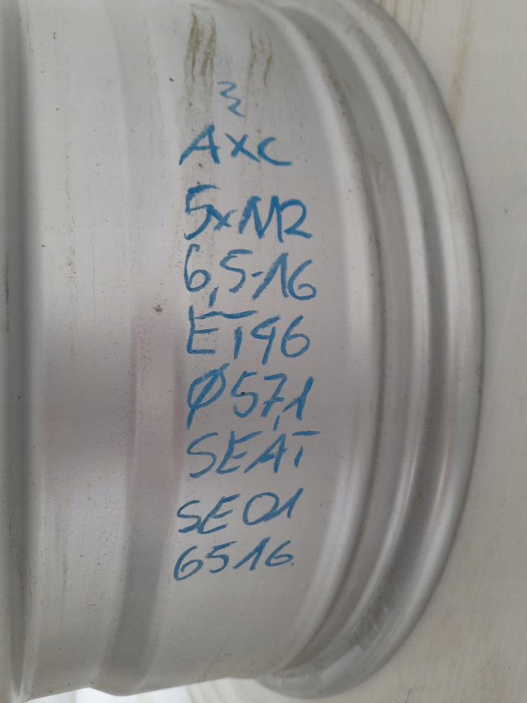 1x Alufelge 16 Zoll 6.5" 5x112 46ET SE016516 Seat Rim Wheel FEL4462035636yn