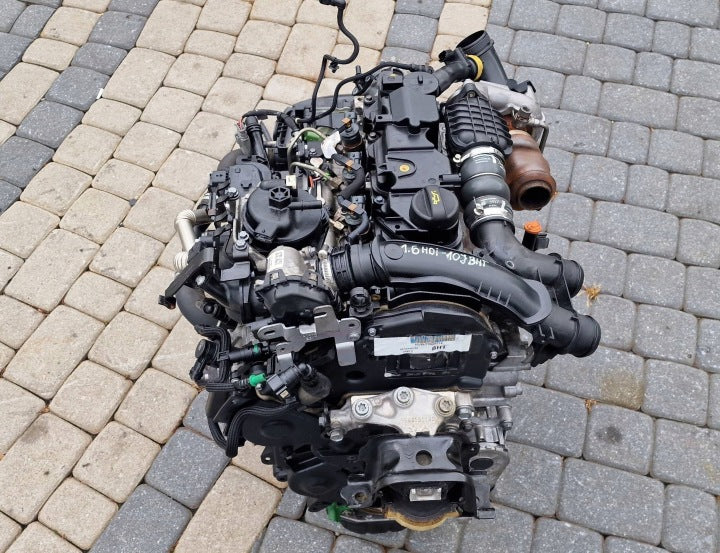 Motor Peugeot 208 I 10JBHT 1.6 HDI 100TKm Diesel Engine Komplett MOT4321636919rr