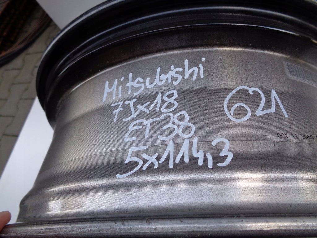 1x Alufelge 18 Zoll 7.0" 5x114.3 38ET 7JX18 5X114 Mitsubishi I W Rim Wheel FEL6623483556ge