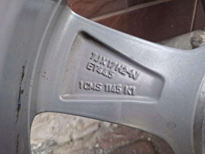1x Alufelge 17 Zoll 7.0" 5x112 44 5ET Glanz Silber A2064017200 Mercedes-Benz FEL6250340316xe