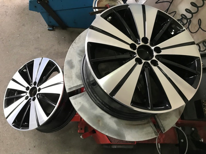 1x Alufelge 18 Zoll 7.5" 5x112 52ET Glanz Schwarz A2464011800 Mercedes-Benz FEL6629029573cv