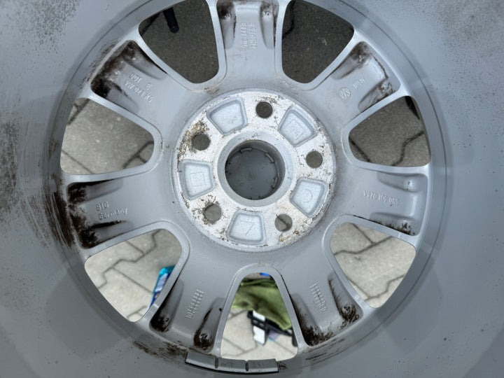 4x Alufelge 16 Zoll 6.5" 5x112 33ET Glanz Silber 7N0601025A VW Tiguan Sharan FEL3968273550zr