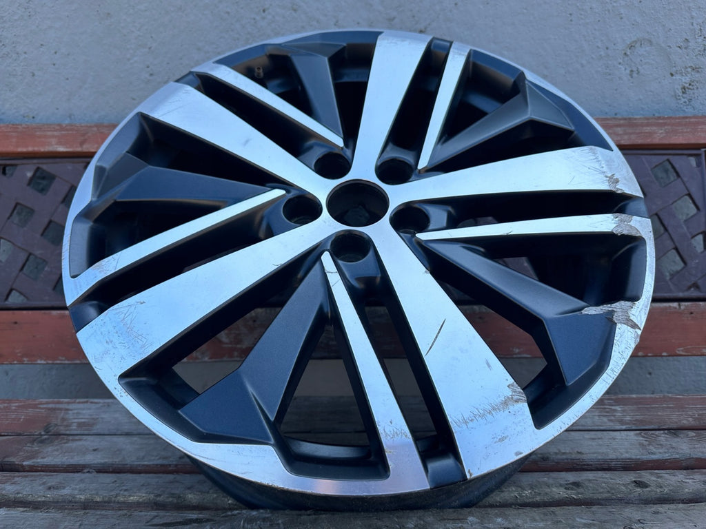 1x Alufelge 19 Zoll 7.5" 5x108 42ET Matt Schwarz 9820411777 Peugeot 3008 FEL3128511613qe