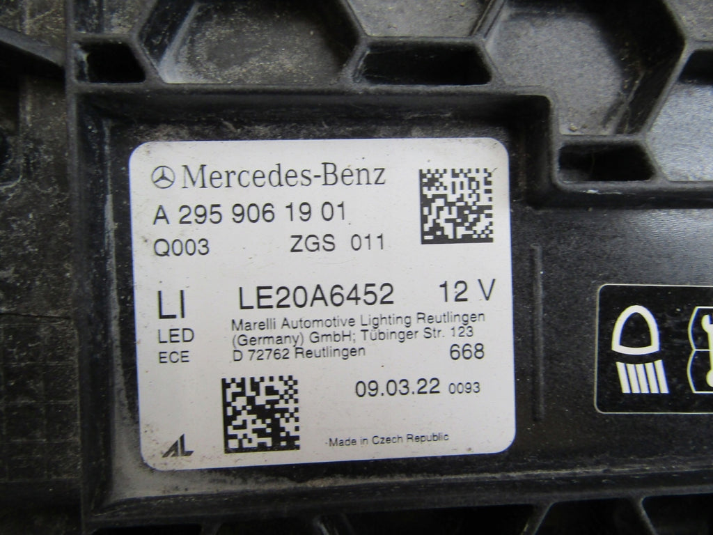 Frontscheinwerfer Mercedes-Benz Eqe A2959061901 LED Links Scheinwerfer Headlight SCH1561412399qx