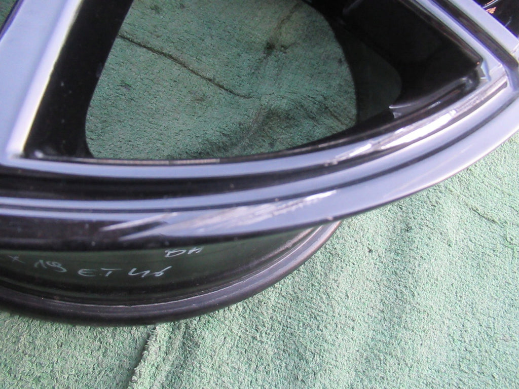 1x Alufelge 19 Zoll 8.5" 5x112 46ET Glanz Schwarz 8B3601025BA Audi A5 Rim Wheel FEL4452417299zv