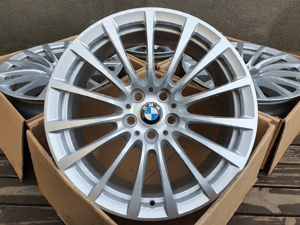 4x Alufelge 18 Zoll 8.0" 5x112 30ET Glanz Silber 6861224 BMW G11 G12 Rim Wheel