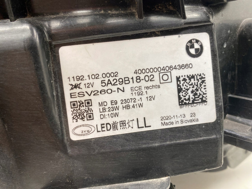 Frontscheinwerfer BMW G22 G23 G26 5A29B18-02 LED Rechts Scheinwerfer Headlight SCH9668132879td