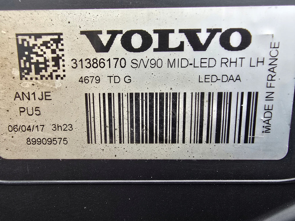 Frontscheinwerfer Volvo S90 V90 31386170 Full LED Ein Stück (Rechts oder Links) SCH7054554277ps