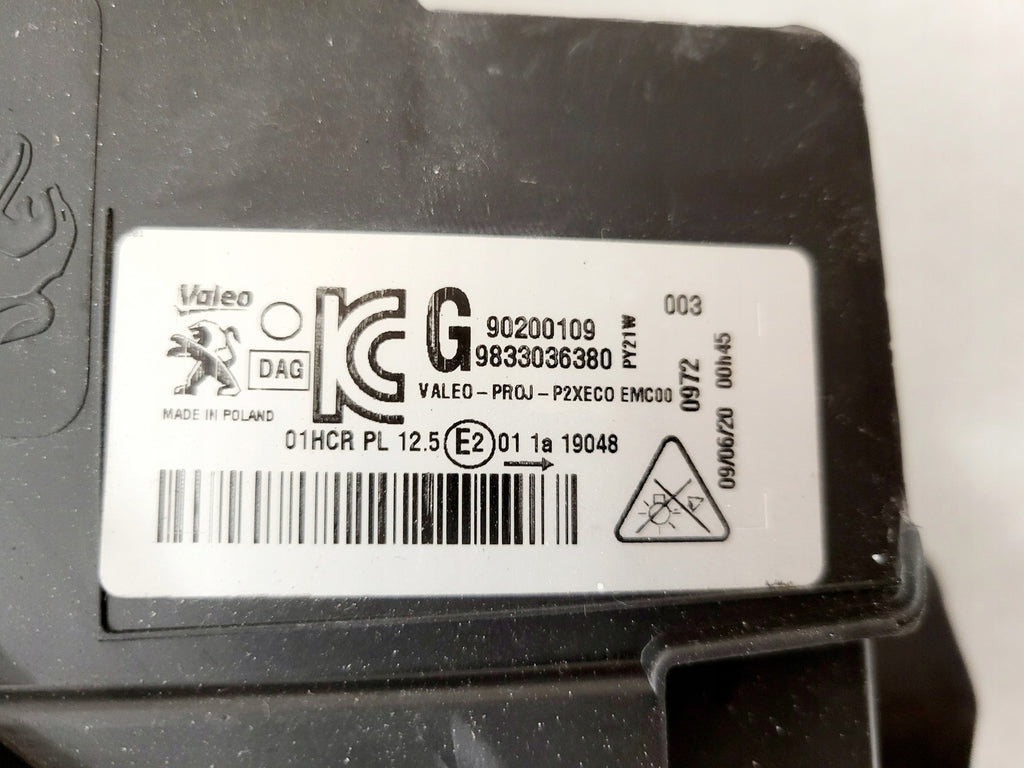 Frontscheinwerfer Peugeot 2008 208 II 9833036380 LED Rechts oder Links