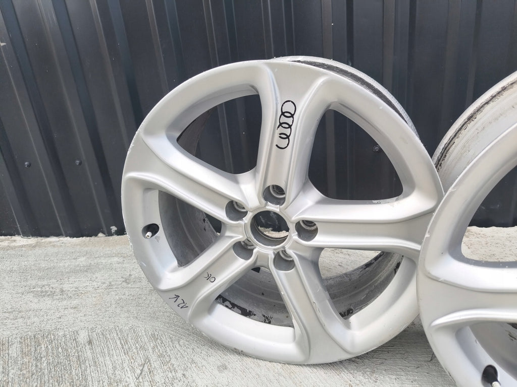 1x Alufelge 17 Zoll 7.5" 5x112 45ET Glanz Silber 8K0601025BK Audi A4 A3